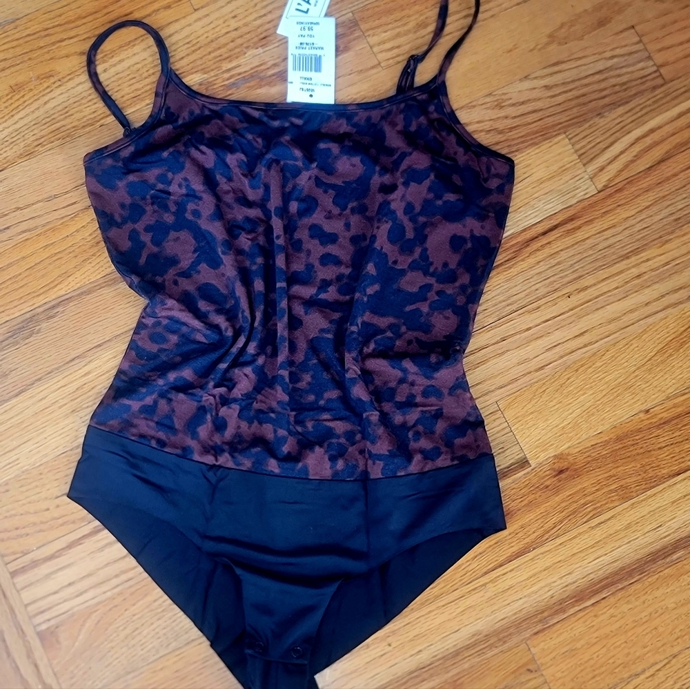 L'Agence Leopard Print Bodysuit Nieman Marcus Small Petite